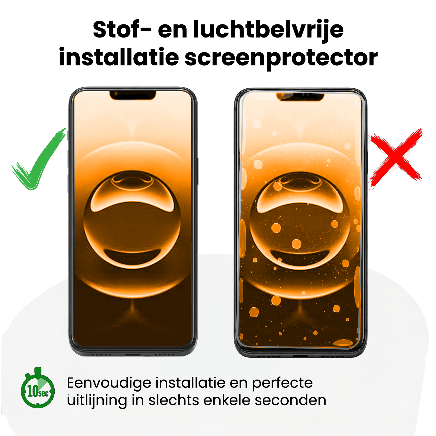 Nomfy Nomfy iPhone 16e Screenprotector Perfect Fit Kit - 2 PACK