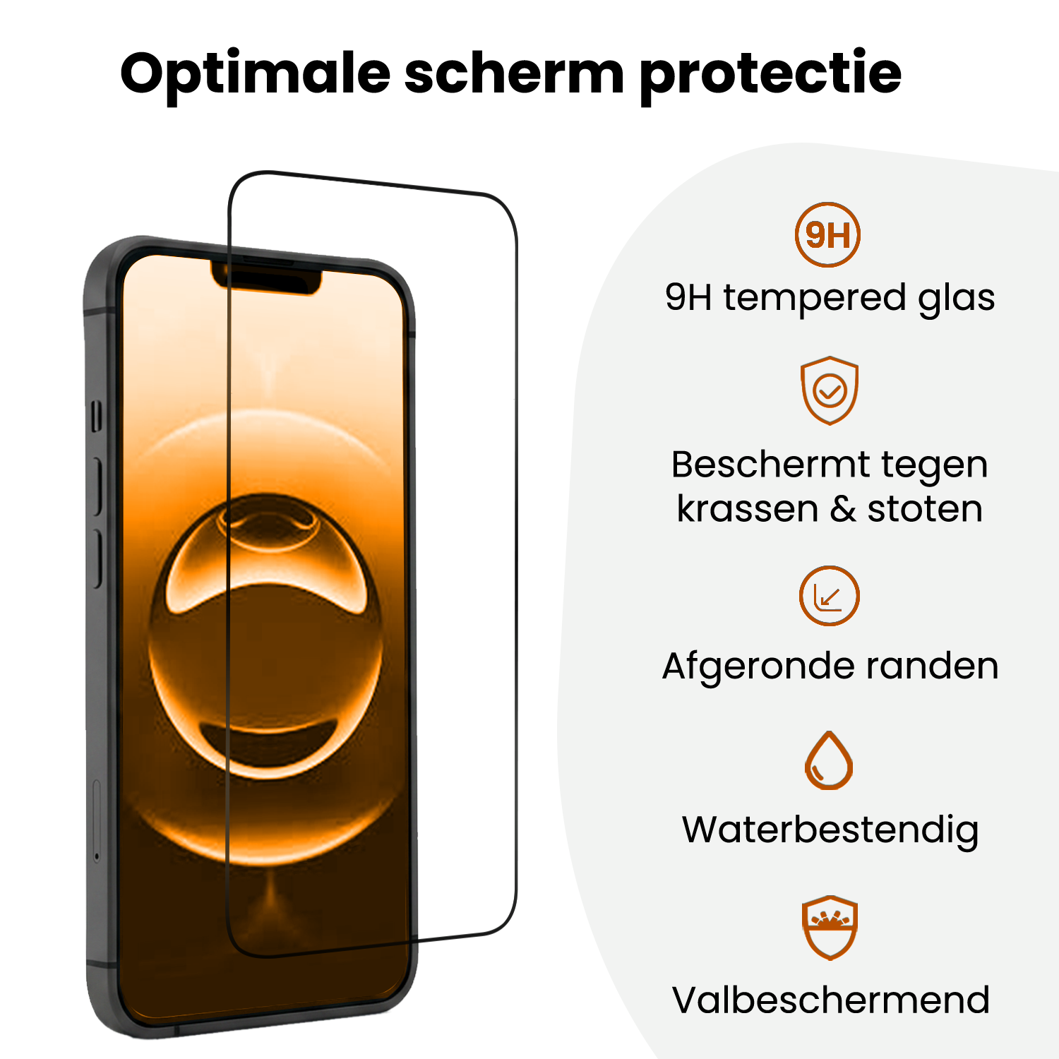 Nomfy Nomfy iPhone 16e Screenprotector Perfect Fit Kit - 2 PACK