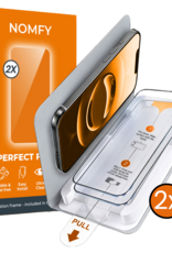 Nomfy Nomfy iPhone 16e Screenprotector Perfect Fit Kit - 2 PACK