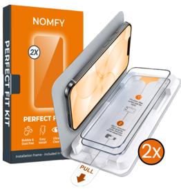Nomfy Nomfy iPhone 17e Screenprotector Perfect Fit Kit - 2 PACK