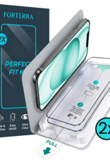 Forterra Forterra iPhone 15 Screenprotector Perfect Fit Kit - 2 PACK