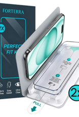 Forterra Forterra iPhone 15 Plus Screenprotector Perfect Fit Kit - 2 PACK