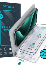 Forterra Forterra iPhone 15 Pro Max Screenprotector Perfect Fit Kit - 2 PACK