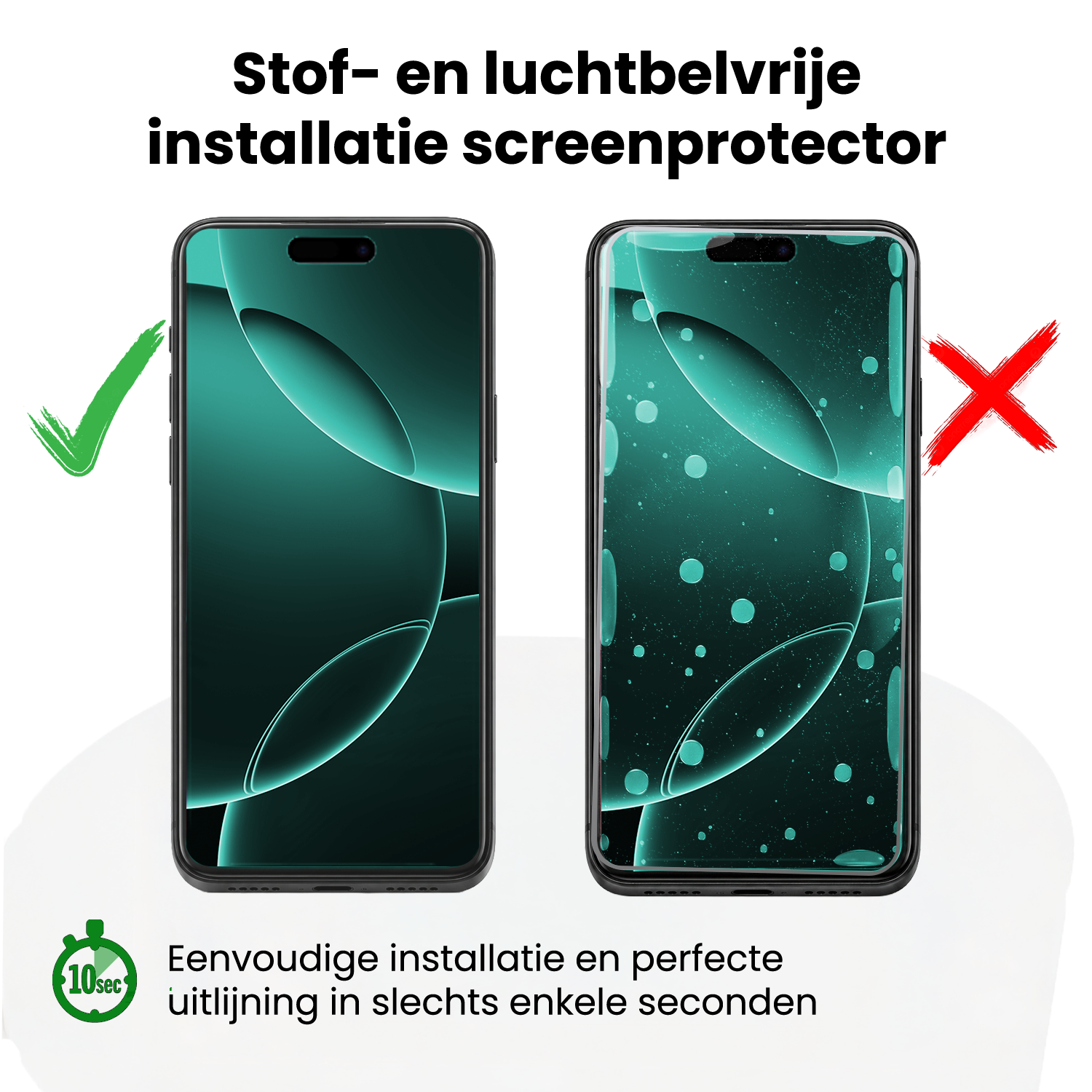 Forterra Forterra iPhone 16 Pro Max Screenprotector Perfect Fit Kit - 2 PACK