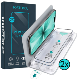 Forterra Forterra iPhone 17 Screenprotector Perfect Fit Kit - 2 PACK