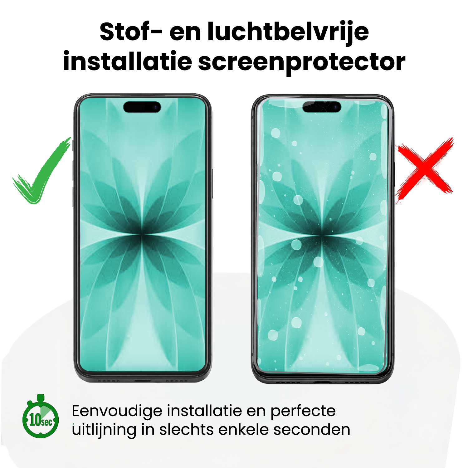Forterra Forterra iPhone 17 Screenprotector Perfect Fit Kit - 2 PACK