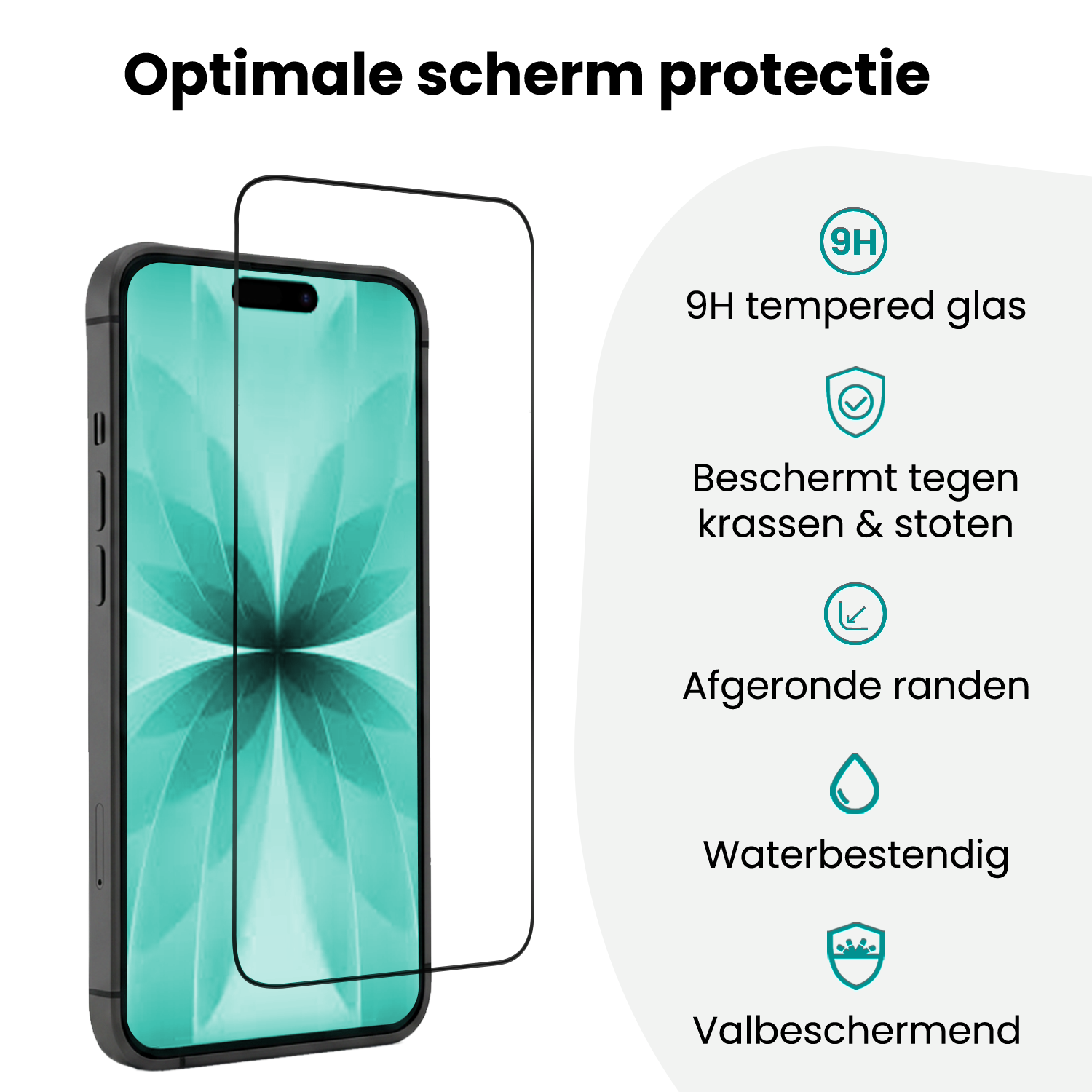 Forterra Forterra iPhone 17 Screenprotector Perfect Fit Kit - 2 PACK