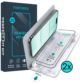Forterra Forterra iPhone Air Screenprotector Perfect Fit Kit - 2 PACK