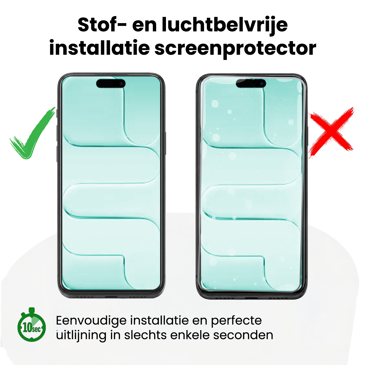 Forterra Forterra iPhone Air Screenprotector Perfect Fit Kit - 2 PACK