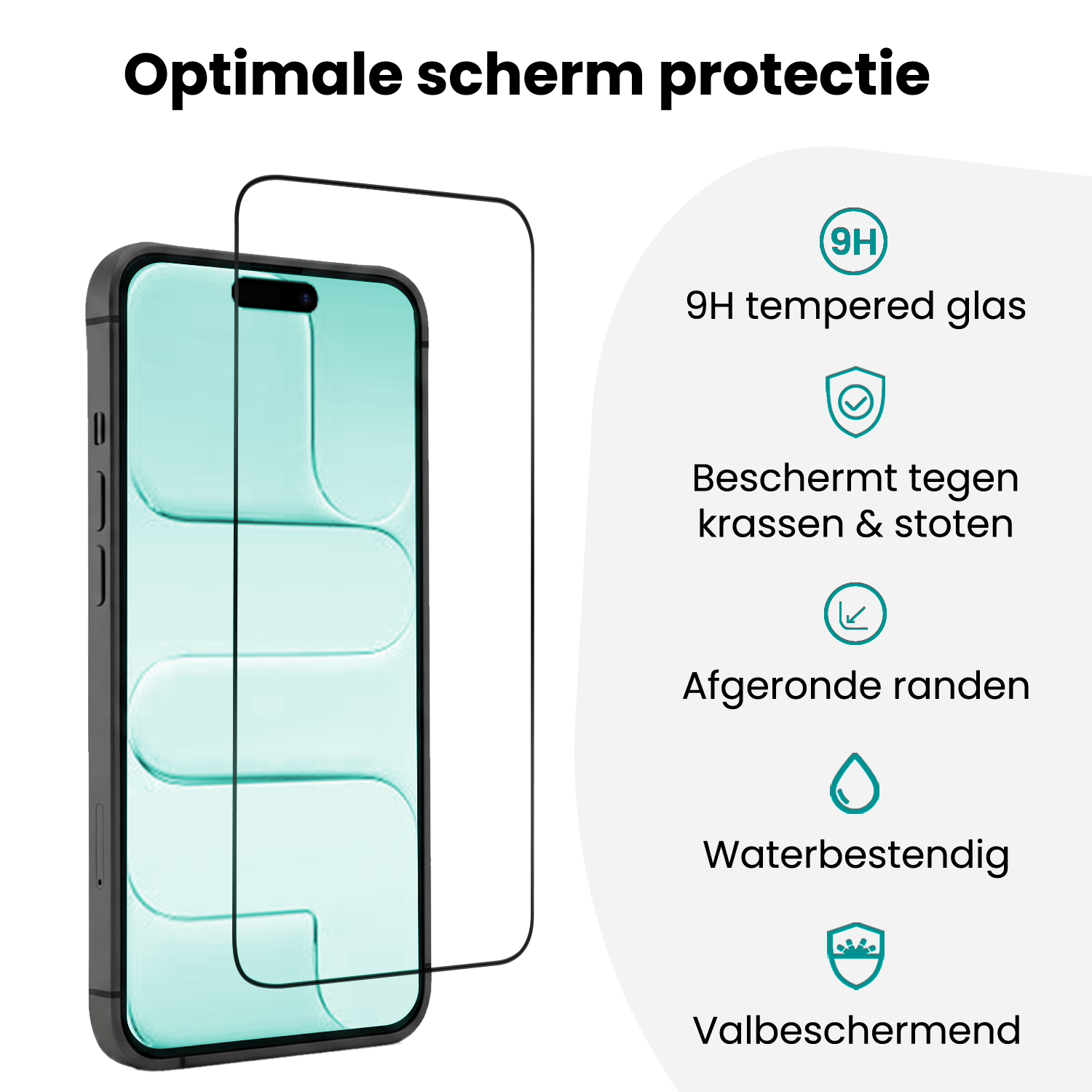 Forterra Forterra iPhone Air Screenprotector Perfect Fit Kit - 2 PACK
