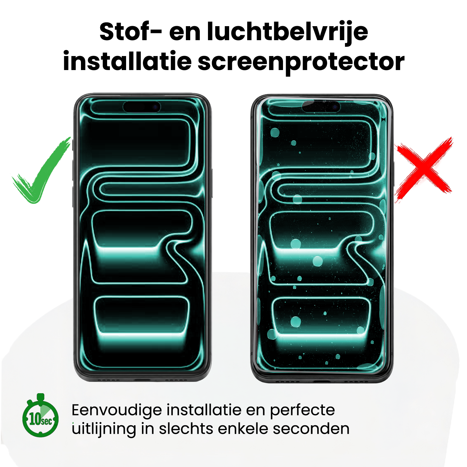 Forterra Forterra iPhone 17 Pro Screenprotector Perfect Fit Kit - 2 PACK