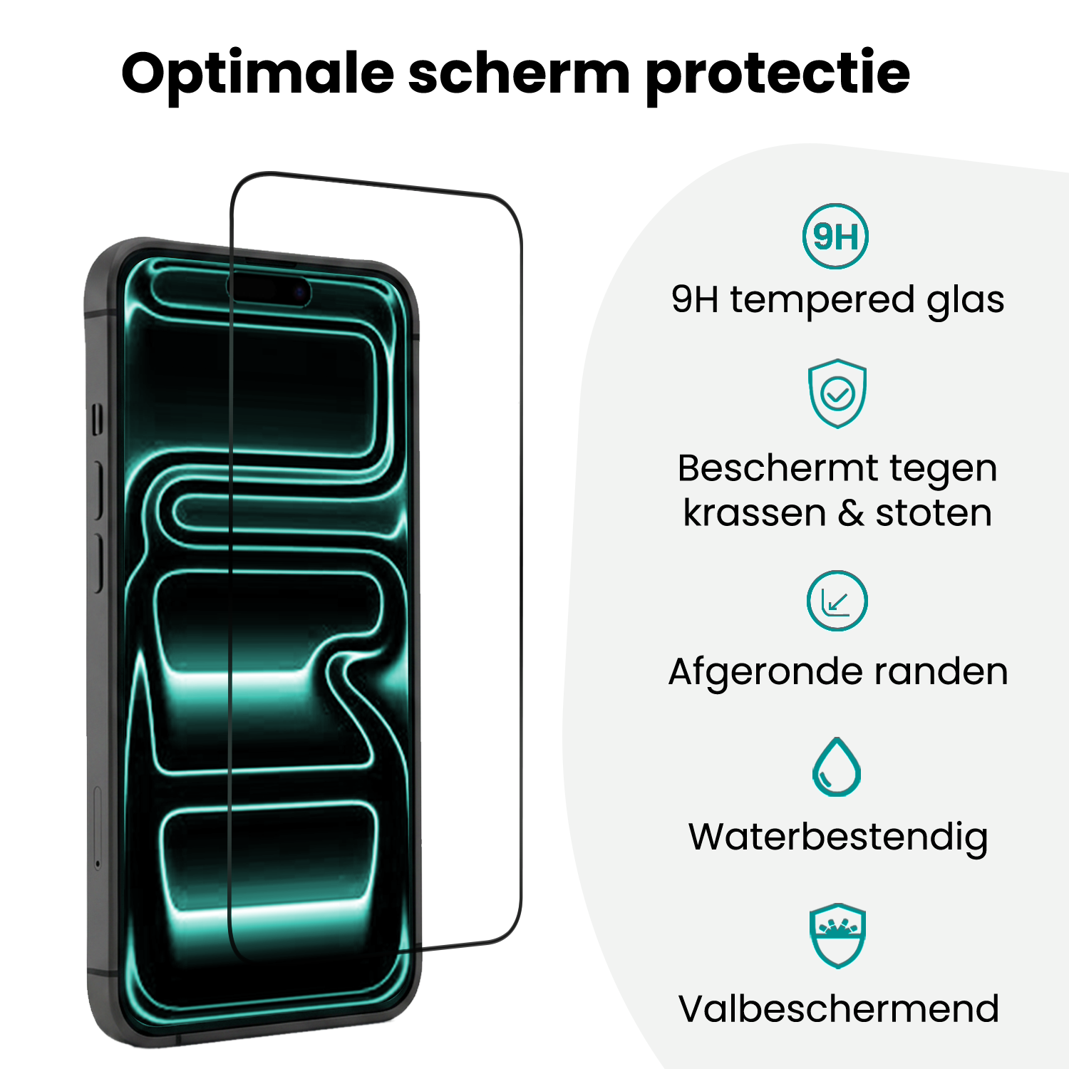 Forterra Forterra iPhone 17 Pro Max Screenprotector Perfect Fit Kit - 2 PACK