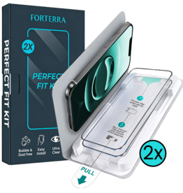 Forterra Forterra iPhone 16e Screenprotector Perfect Fit Kit - 2 PACK