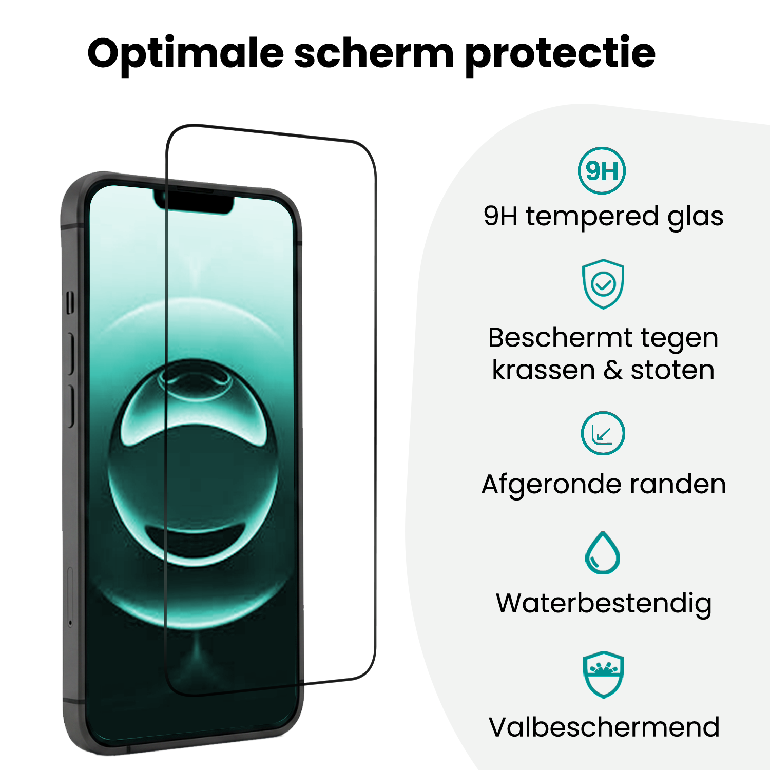Forterra Forterra iPhone 16e Screenprotector Perfect Fit Kit - 2 PACK