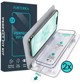 Forterra Forterra iPhone 17e Screenprotector Perfect Fit Kit - 2 PACK