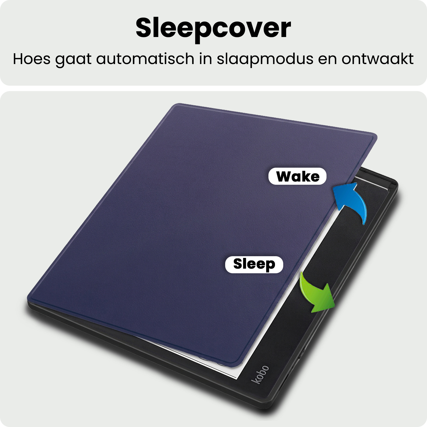BASEY. BASEY. Kobo Elipsa 2E Hoesje - Donkerblauw
