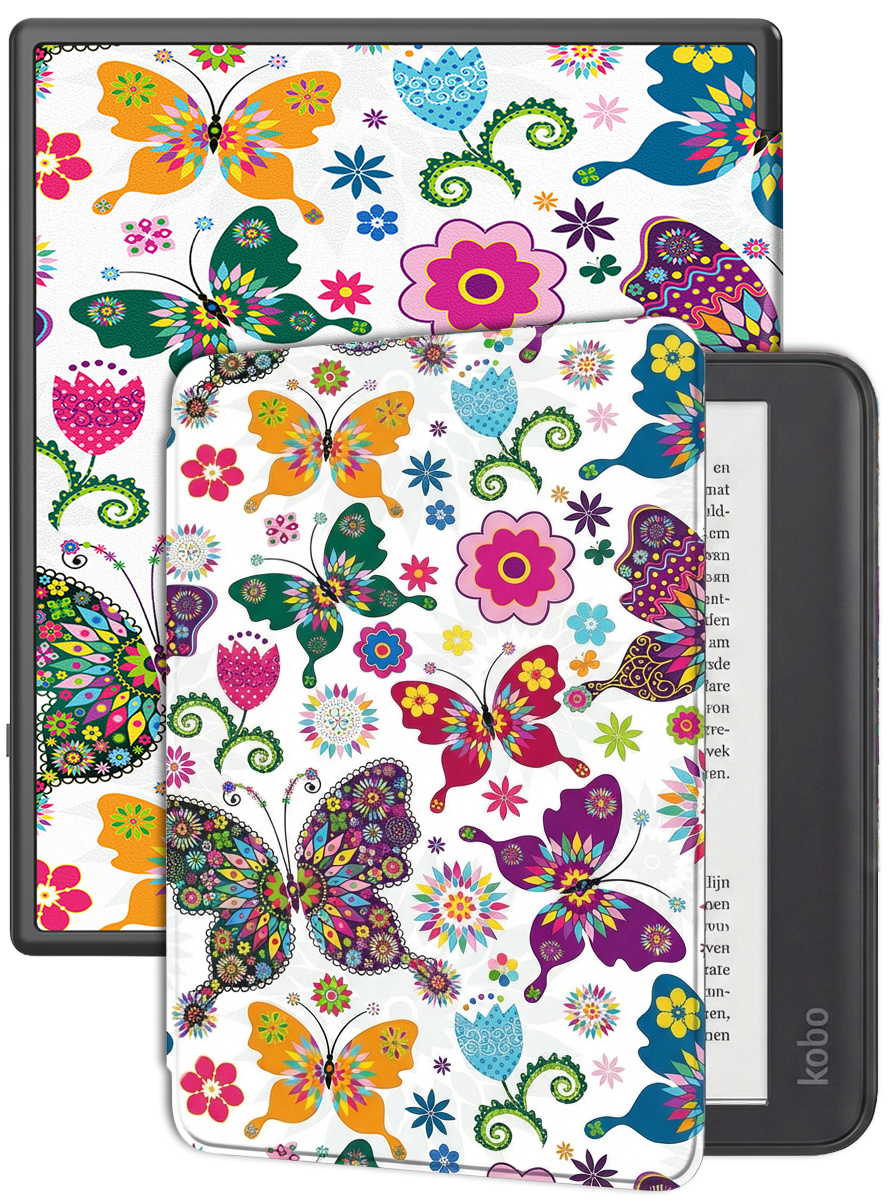 BASEY. BASEY. Kobo Elipsa 2E Hoesje - Vlinders