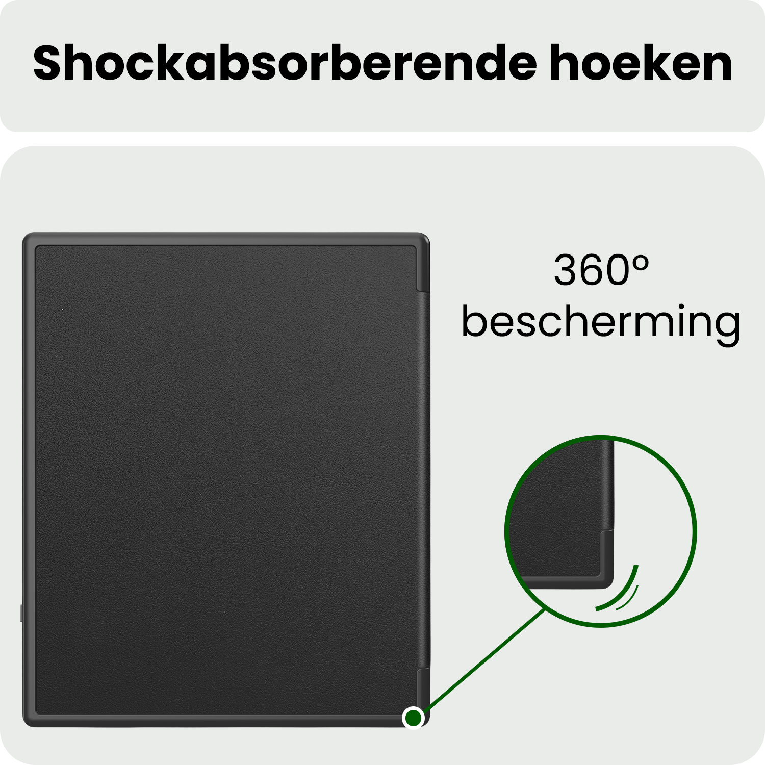 BASEY. BASEY. Kobo Elipsa 2E Hoesje - Zwart