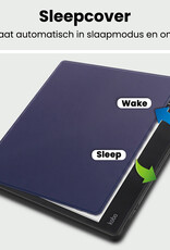 BASEY. BASEY. Kobo Elipsa 2E Hoesje Met Screenprotector - Donkerblauw