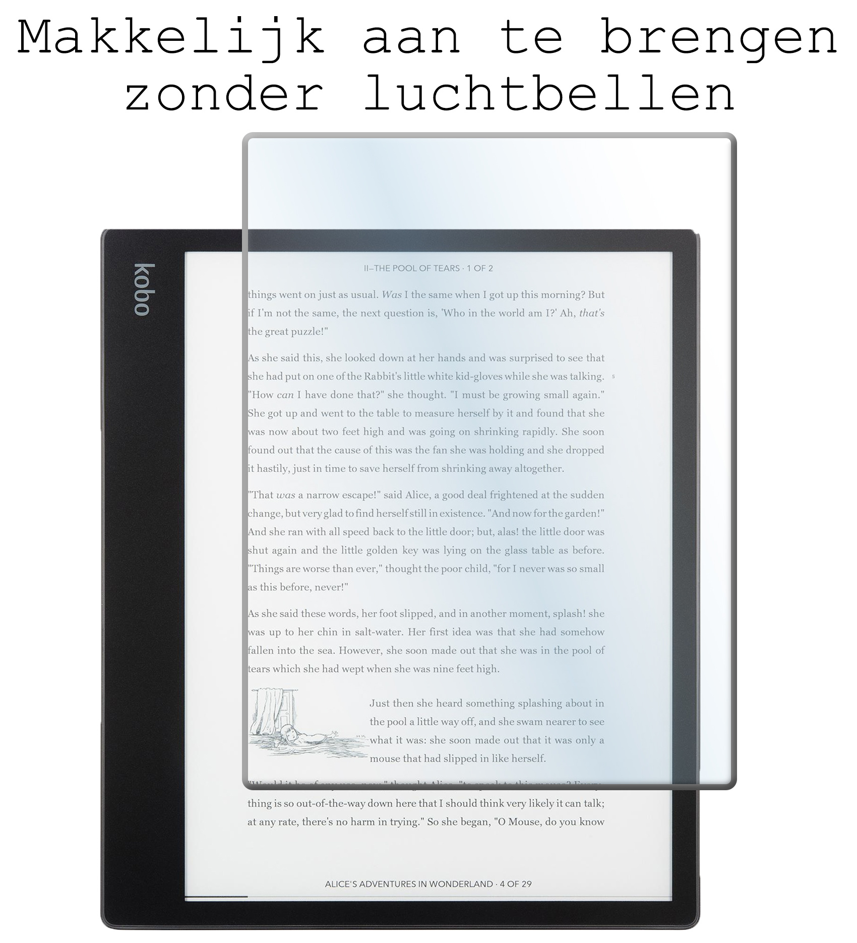 BASEY. BASEY. Kobo Elipsa 2E Hoesje Met Screenprotector - Donkergroen