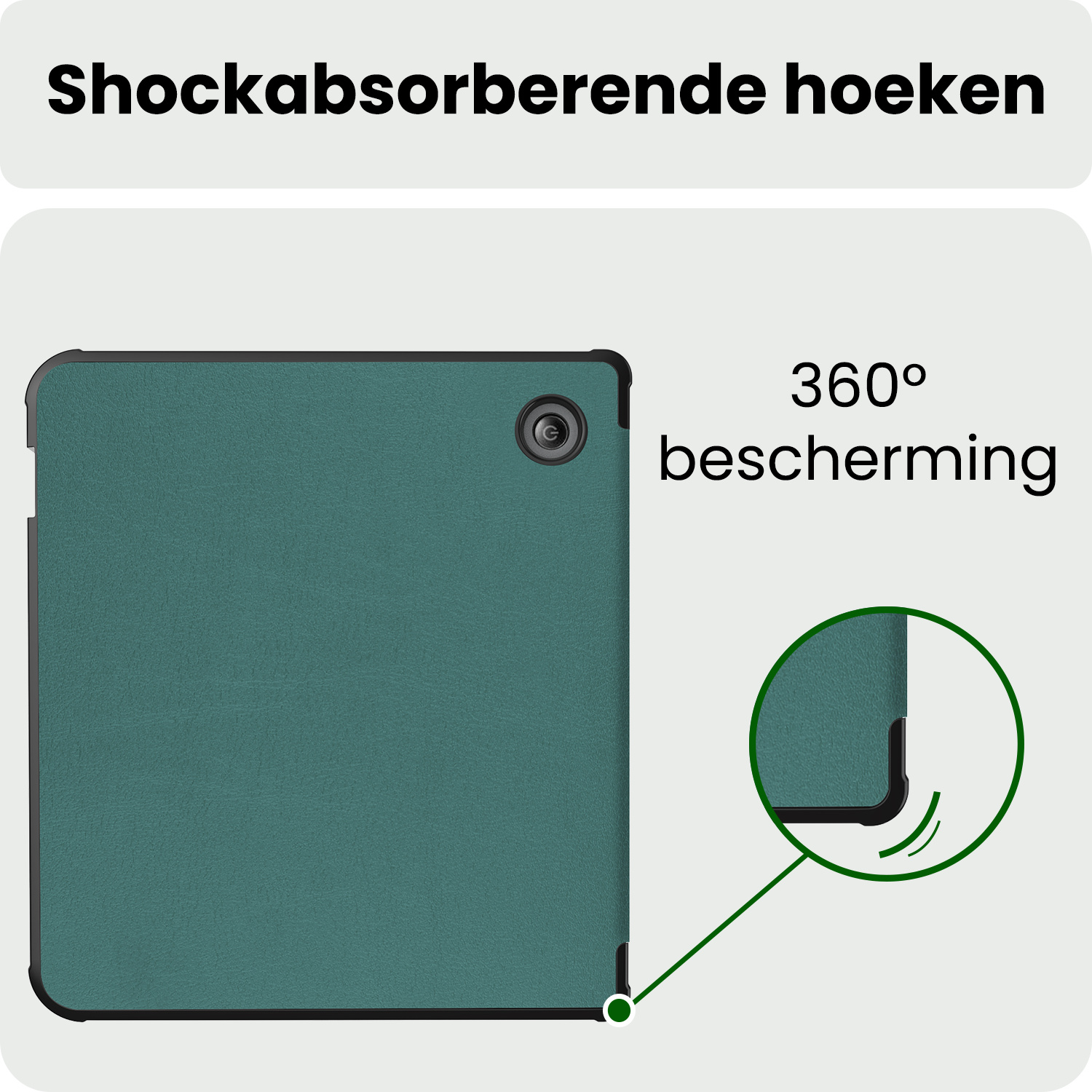 BASEY. BASEY. Kobo Libra 2 Hoesje - Donkergroen