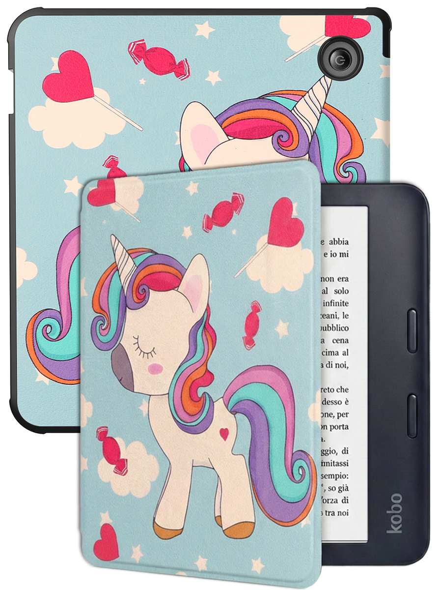 BASEY. BASEY. Kobo Libra 2 Hoesje - Eenhoorn
