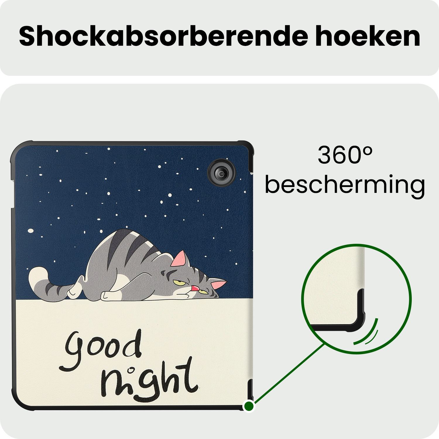 BASEY. BASEY. Kobo Libra 2 Hoesje - Kat