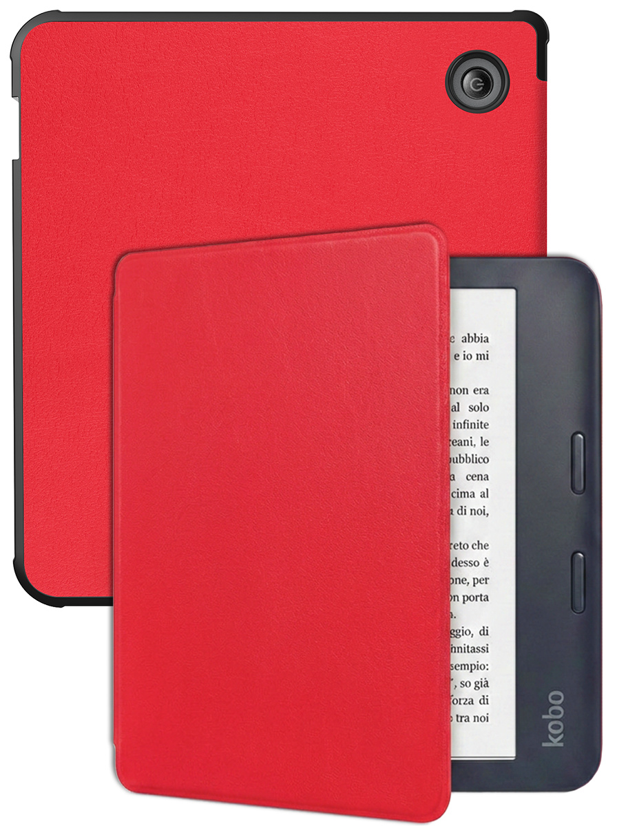 BASEY. BASEY. Kobo Libra 2 Hoesje - Rood