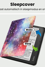 BASEY. BASEY. Kobo Libra 2 Hoesje Met Screenprotector - Galaxy