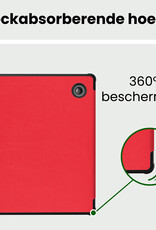 BASEY. BASEY. Kobo Libra 2 Hoesje Met Screenprotector - Rood