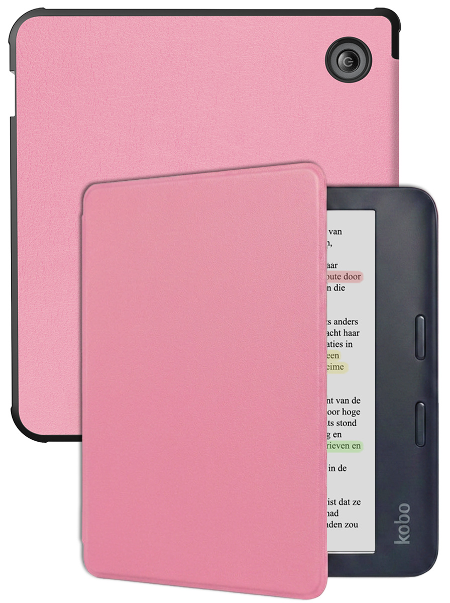 BASEY. BASEY. Kobo Libra Colour Hoesje - Roze