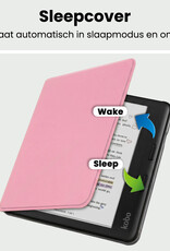 BASEY. BASEY. Kobo Libra Colour Hoesje Met Screenprotector - Roze
