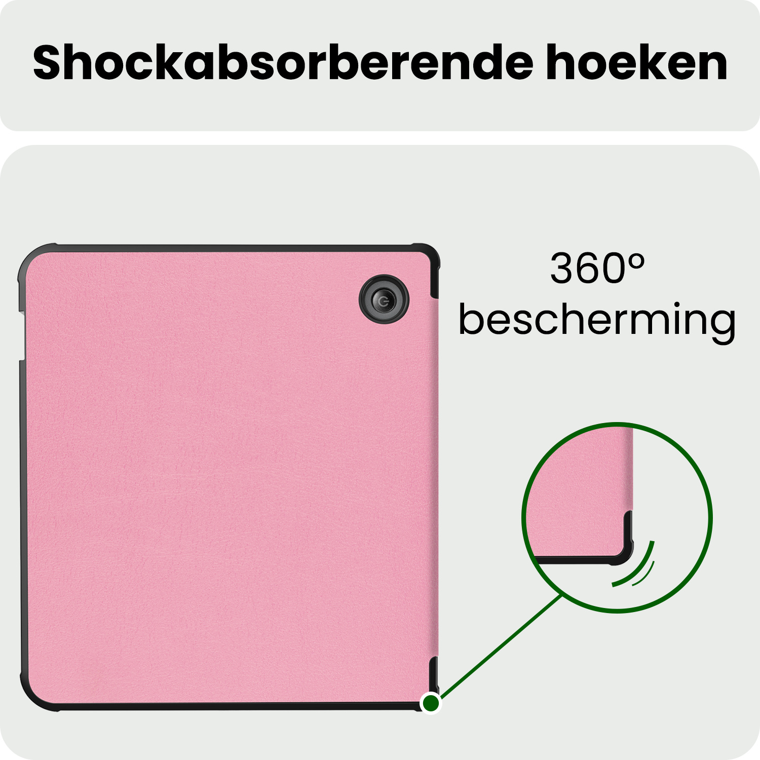 BASEY. BASEY. Kobo Libra Colour Hoesje Met Screenprotector - Roze
