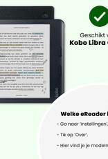 BASEY. BASEY. Kobo Libra Colour Hoesje Met Screenprotector - Turquoise