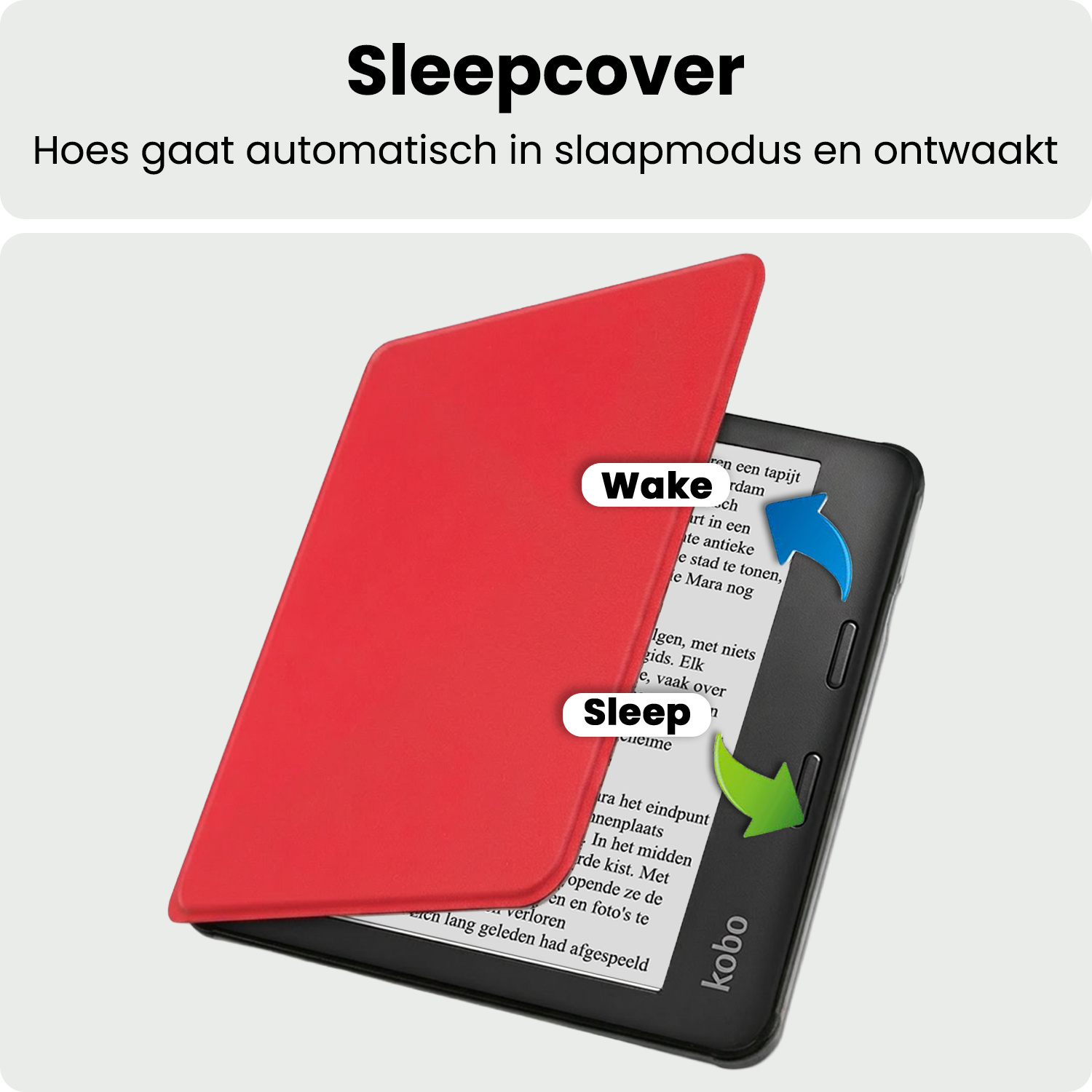BASEY. BASEY. Kobo Sage Hoesje - Rood