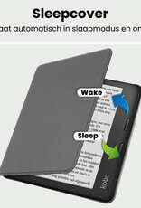 BASEY. BASEY. Kobo Sage Hoesje Met Screenprotector - Grijs
