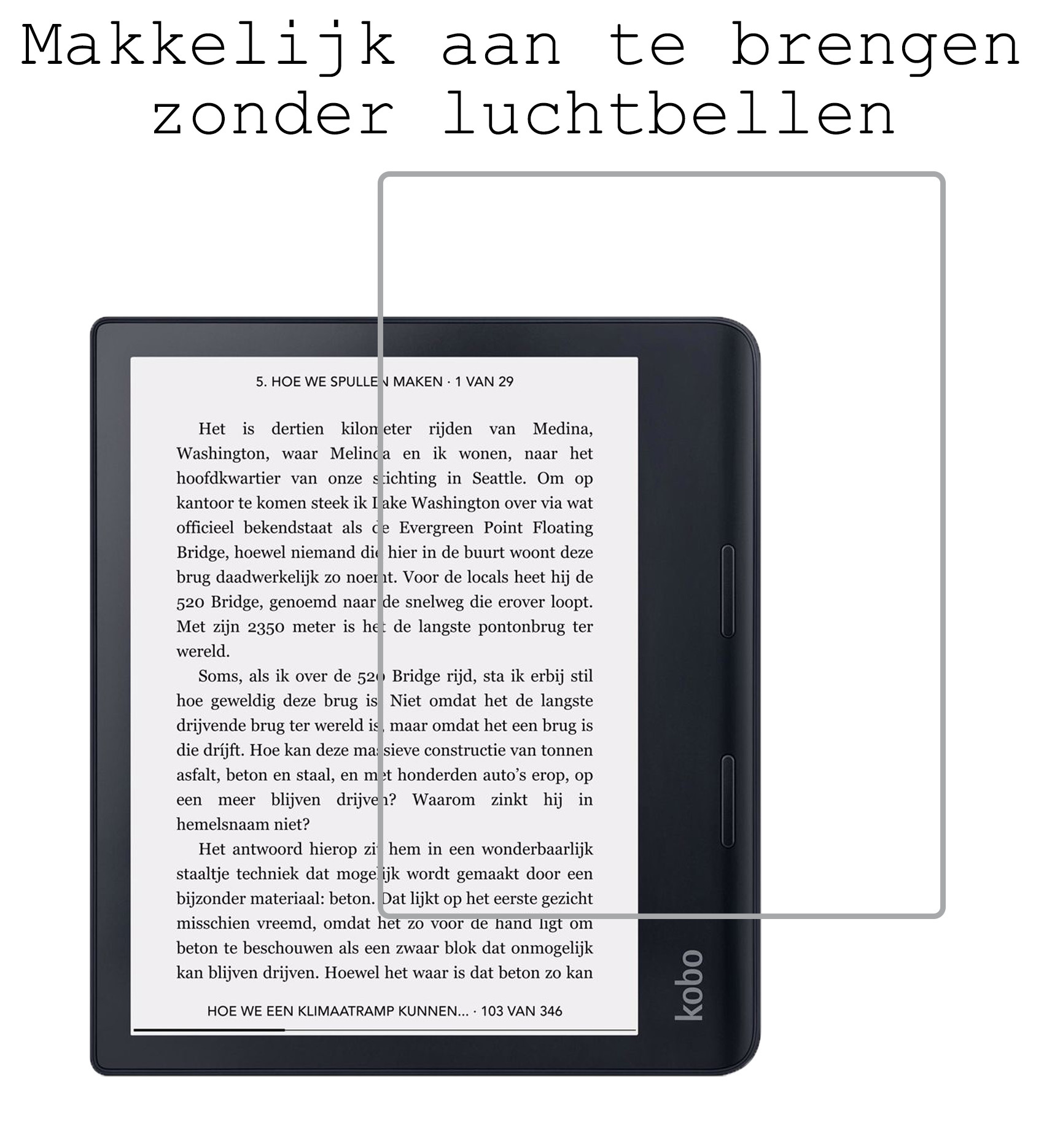 BASEY. BASEY. Kobo Sage Hoesje Met Screenprotector - Don't Touch Me