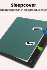 NoXx NoXx Kobo Elipsa 2E Hoesje Met Screenprotector - Donkergroen
