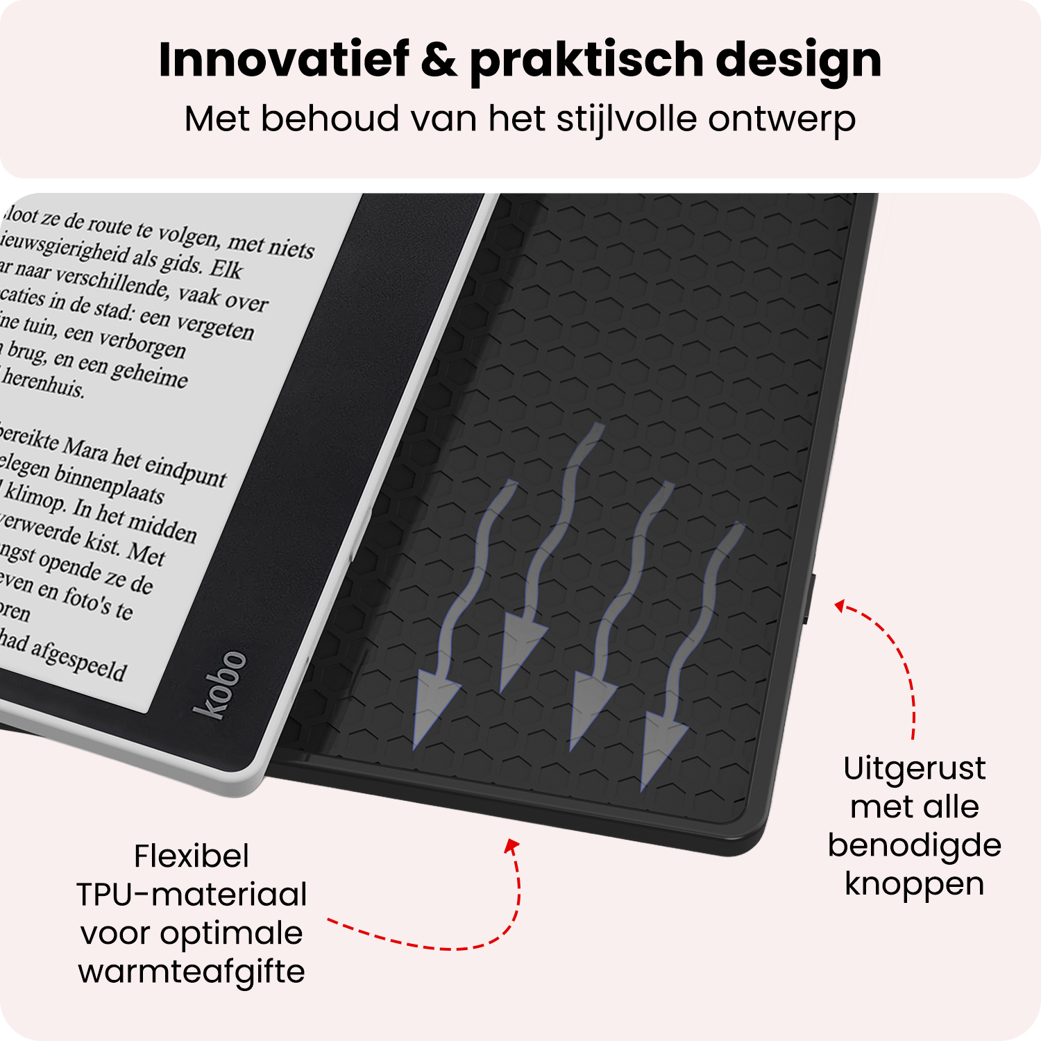 NoXx NoXx Kobo Elipsa 2E Hoesje Met Screenprotector - Donkergroen