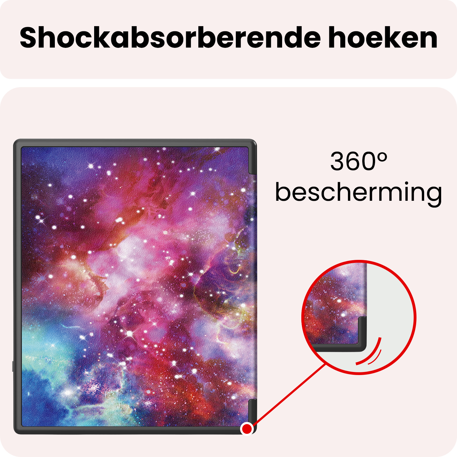 NoXx NoXx Kobo Elipsa 2E Hoesje Met Screenprotector - Galaxy