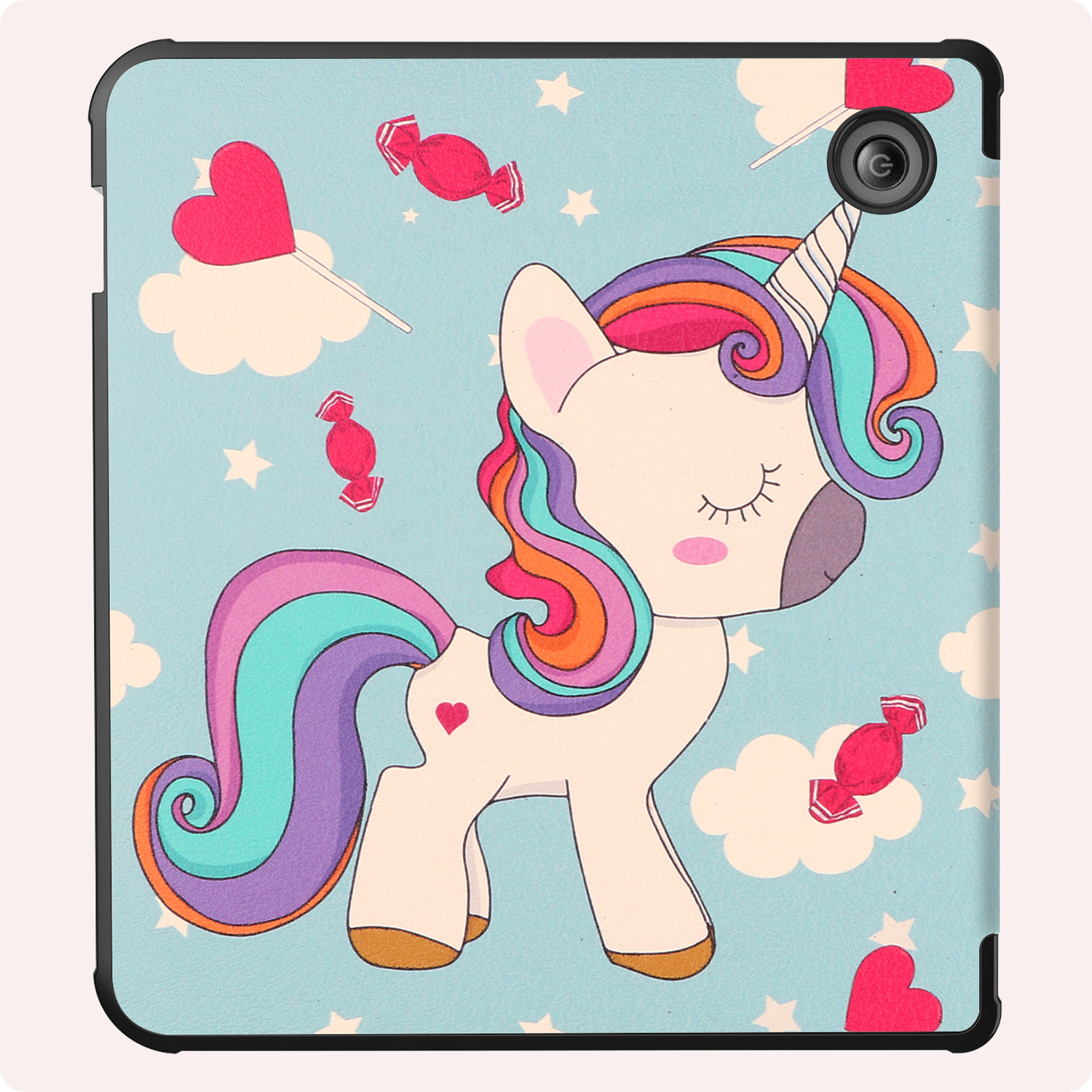 NoXx NoXx Kobo Libra 2 Hoesje Met Screenprotector - Eenhoorn