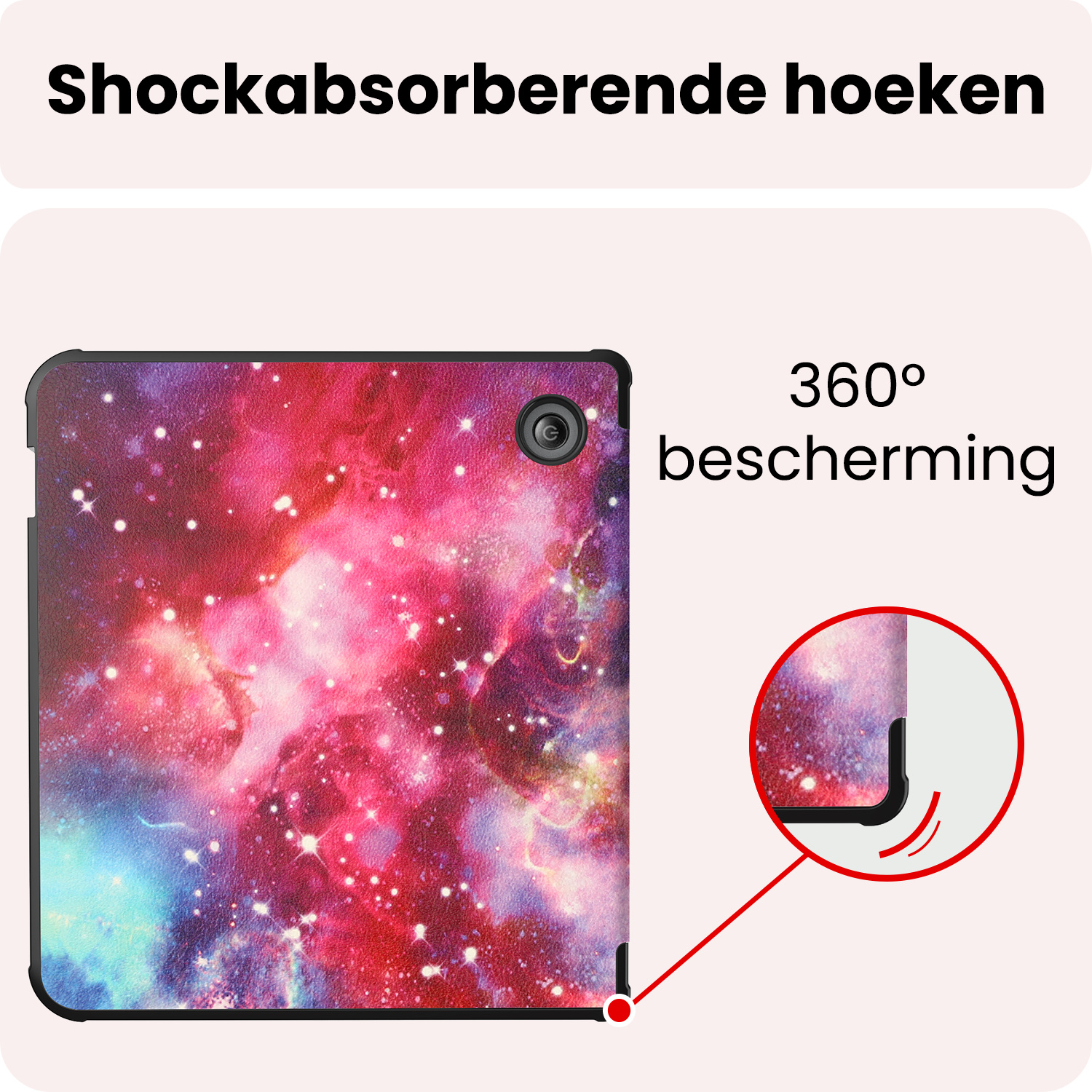 NoXx NoXx Kobo Libra 2 Hoesje Met Screenprotector - Galaxy
