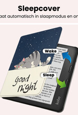 NoXx NoXx Kobo Libra 2 Hoesje Met Screenprotector - Kat