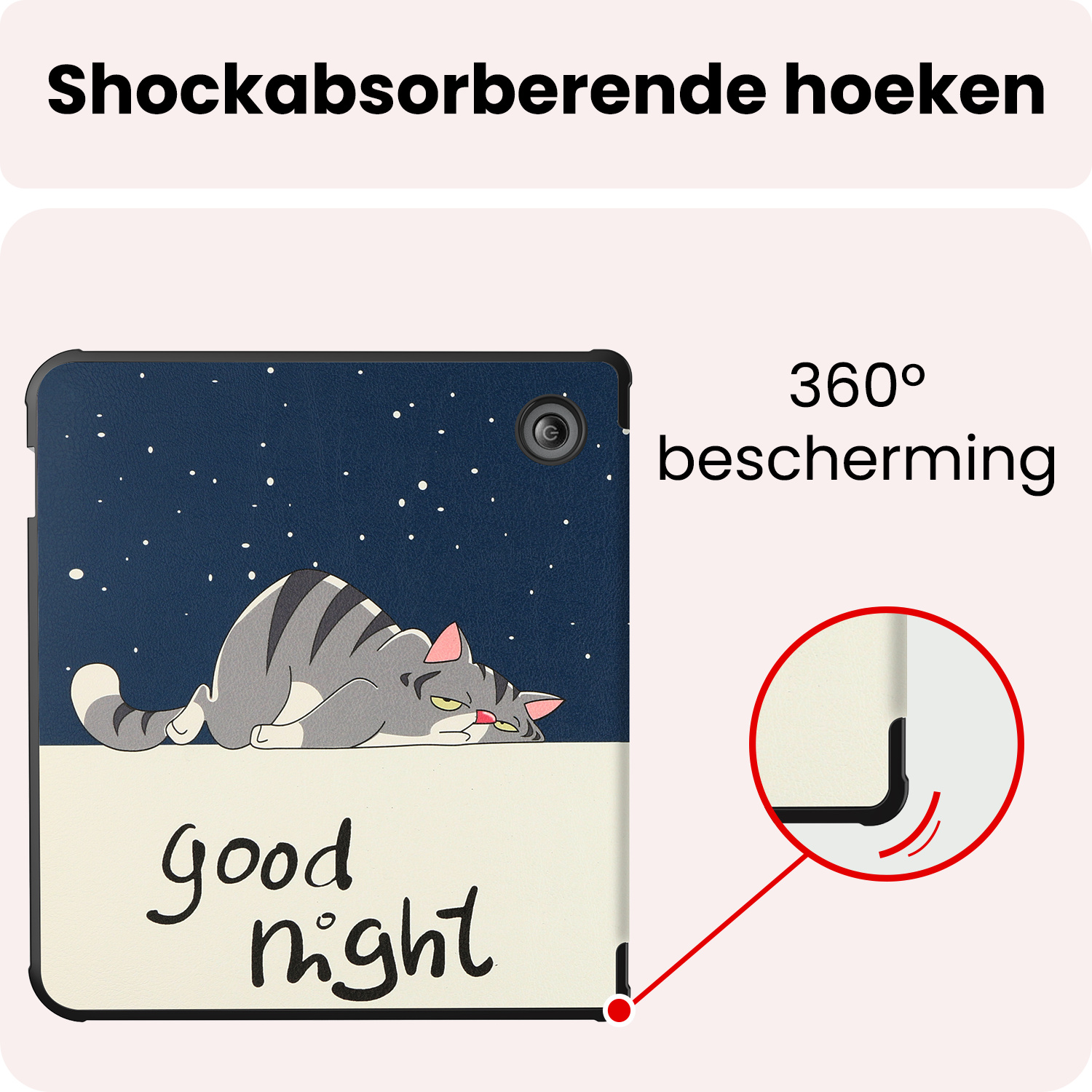 NoXx NoXx Kobo Libra 2 Hoesje Met Screenprotector - Kat