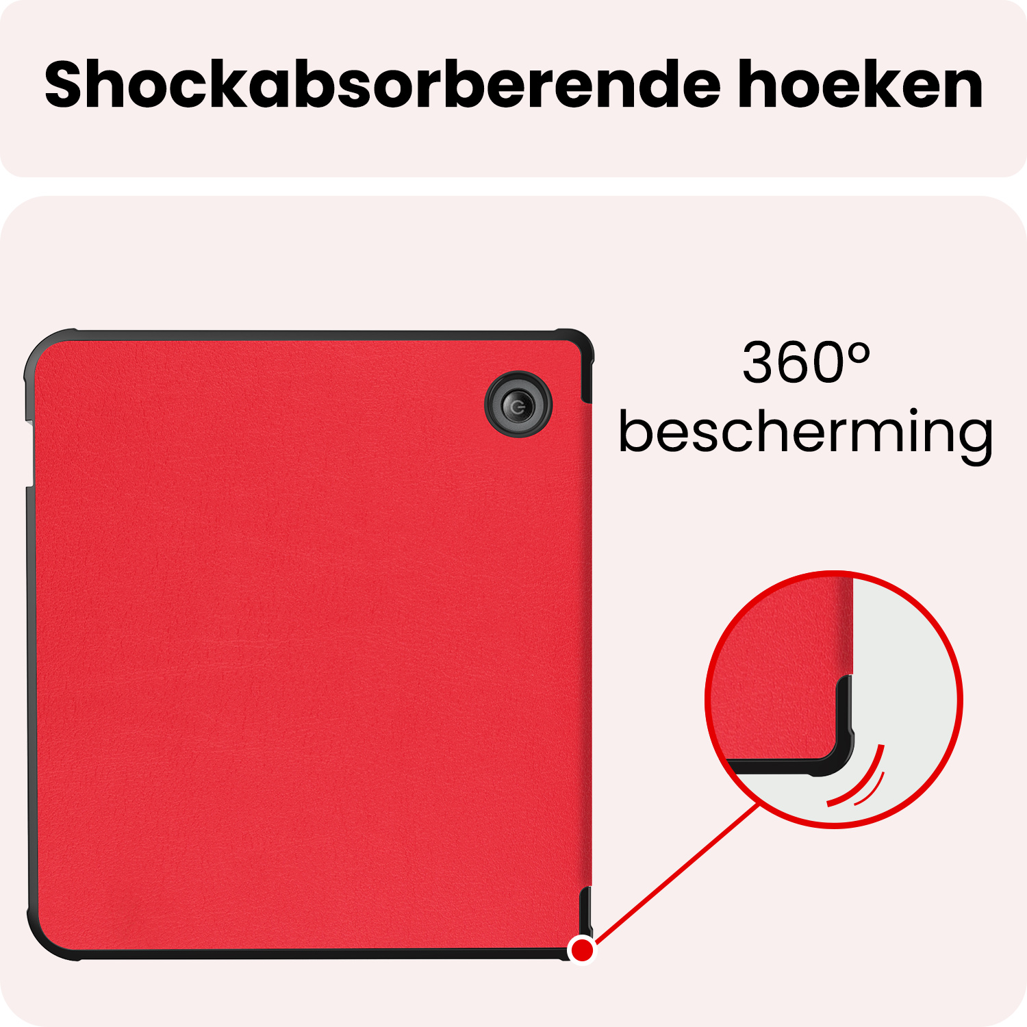 NoXx NoXx Kobo Libra 2 Hoesje Met Screenprotector - Rood