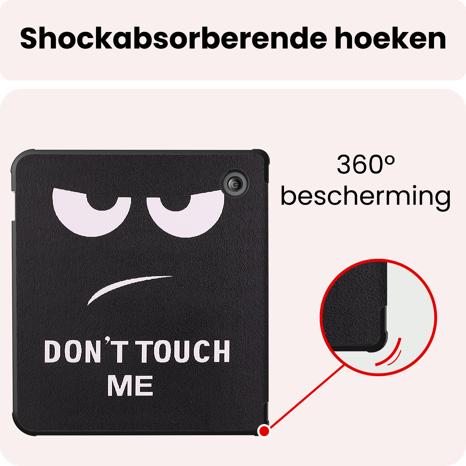 NoXx NoXx Kobo Libra 2 Hoesje Met Screenprotector - Don't Touch Me