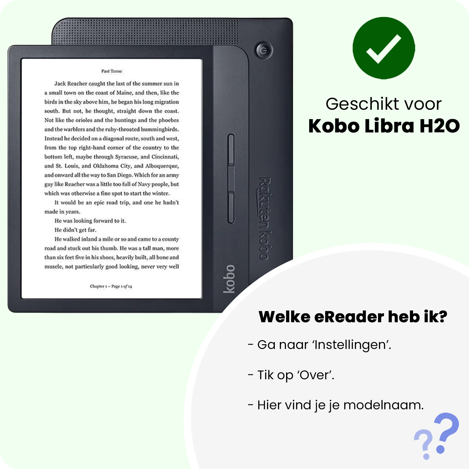 NoXx NoXx Kobo Libra H20 Hoesje - Grijs