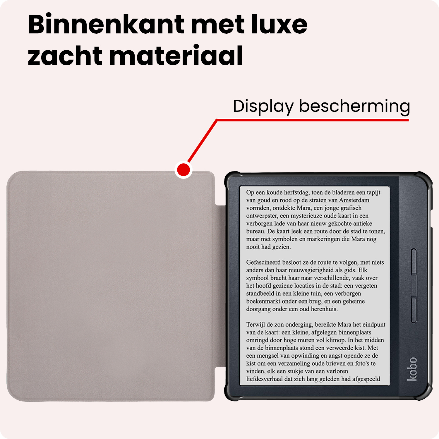 NoXx NoXx Kobo Libra H20 Hoesje - Zwart