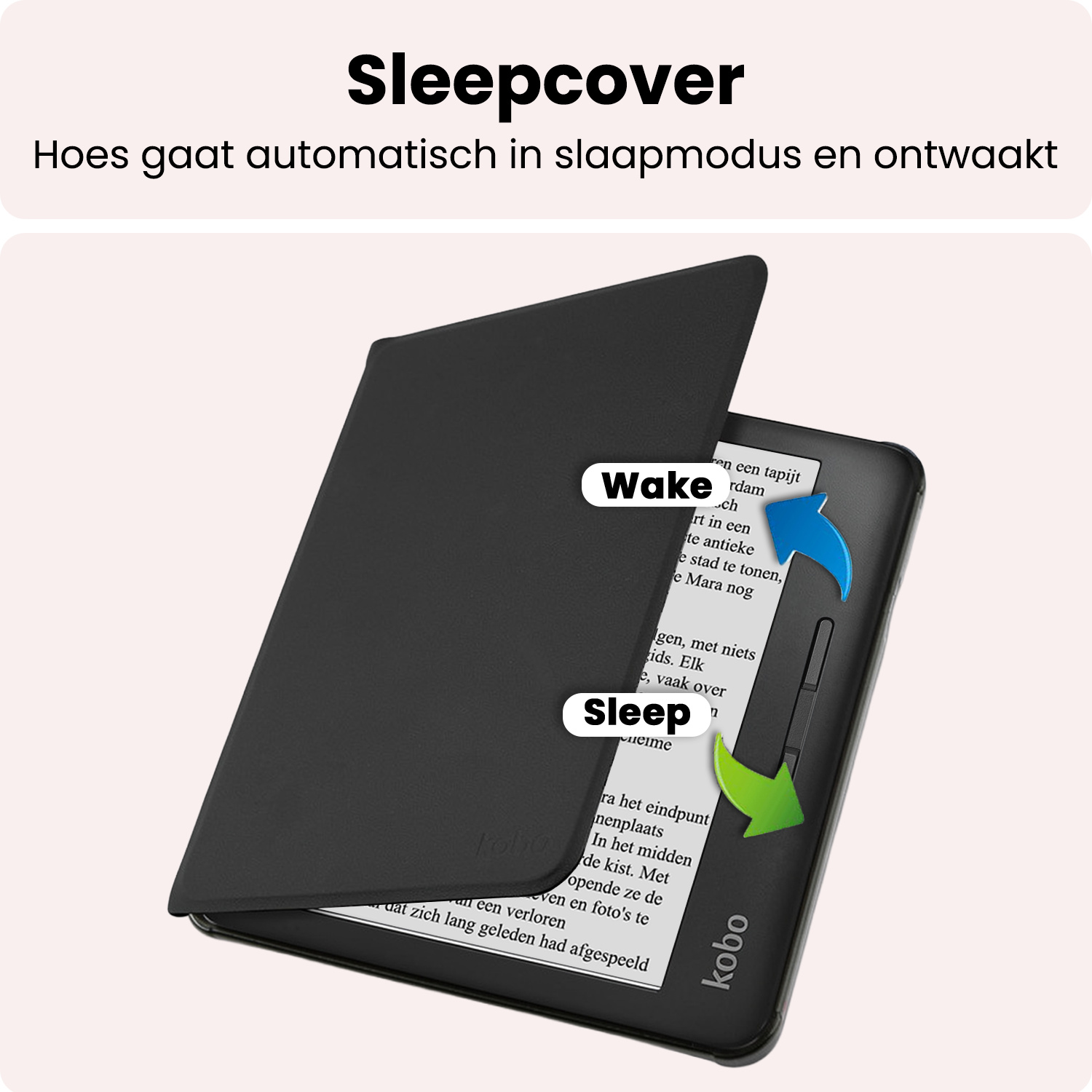 NoXx NoXx Kobo Libra H2O Hoesje Met Screenprotector - Zwart