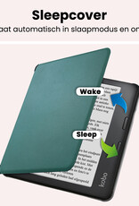 NoXx NoXx Kobo Sage Hoesje Met Screenprotector - Donkergroen